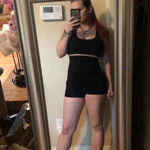 Black spandex shorts